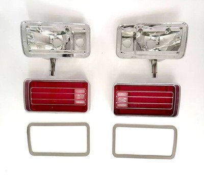 1970 Chevelle Malibu Tail Light Lamp Lens+Housing+Gasket LH RH Kit