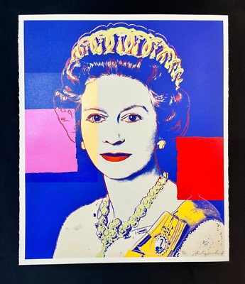 Andy Warhol Queen Elizabeth II 337 Signed Ltd.ed series 1985 25.5″x28″ numbered