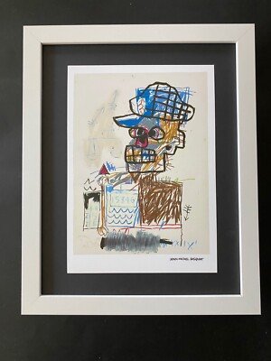 JEAN MICHEL BASQUIAT | SIGNED PRINT | MOUNTED IN NEW FRAME | READY FOR DISPLAY!