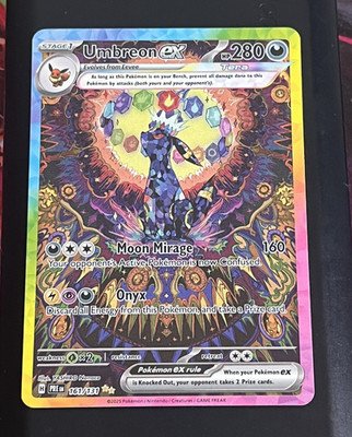Pokémon TCG Umbreon EX 161/131 Prismatic Evolutions NM