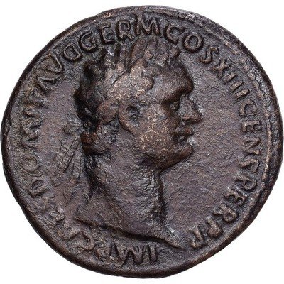 [#1203028] Roman Empire, Domitian, As, 87, Rome, Bronze, EF