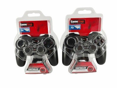 GameStop PlayStation 2 PS2 Wired Controller Lot of 2 – BRAND NEW IN PACKAGE